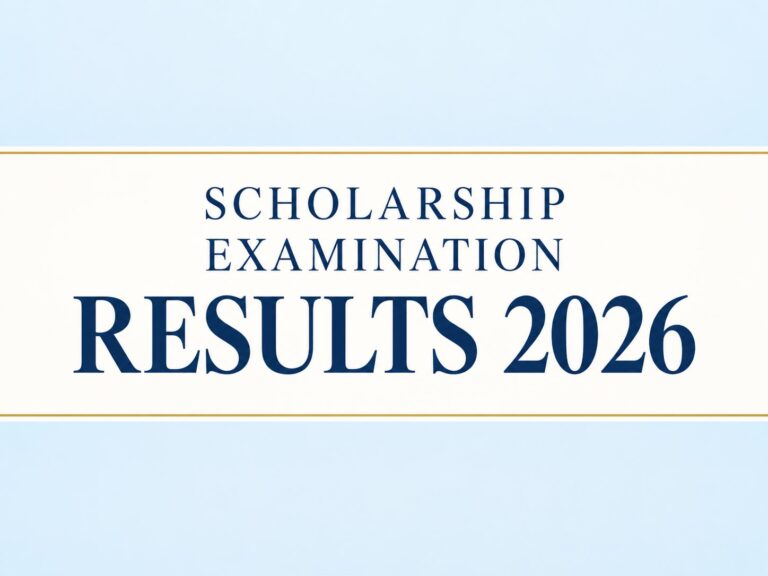 Scholarship Examination 2026 – Results
